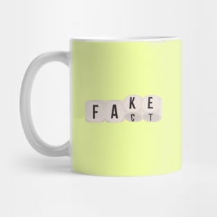 Dice Thrown Fact and Fake Mug